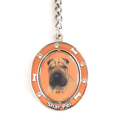 Shar Pei Spinning Key Chain