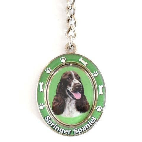 Springer Spaniel Spinning Key Chain