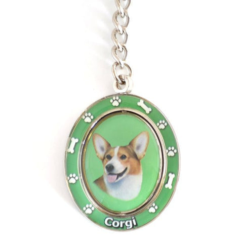 Welsh Corgi Spinning Key Chain