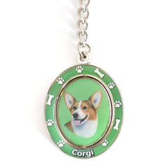 Welsh Corgi Spinning Key Chain