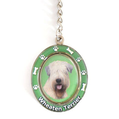 Wheaten Terrier Spinning Key Chain