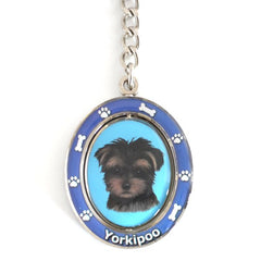 Yorkipoo Spinning Key Chain