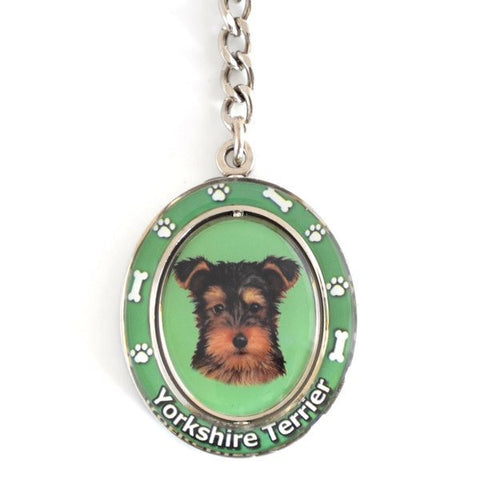 Yorkshire Terrier (Yorkie Puppy Cut) Spinning Key Chain