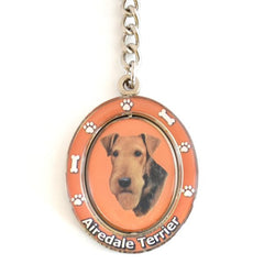 Airedale Terrier Spinning Key Chain