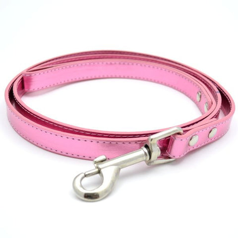 Metallic Pink Foxy Dog Leash