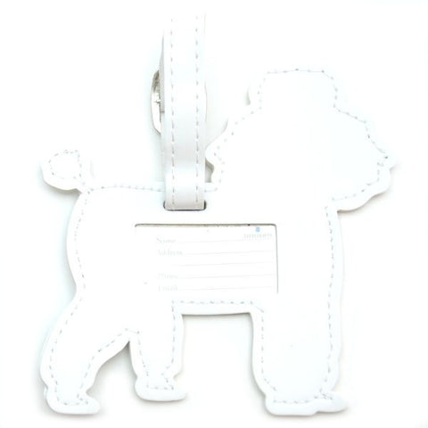 Poodle Luggage Tag
