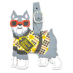Schnauzer Luggage Tag