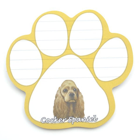 Cocker Spaniel Magnetic Notepad