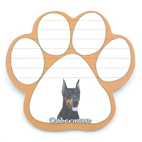 Doberman Pinscher Magnetic Notepad