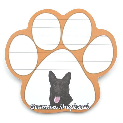 German Shepherd (Black) Magnetic Notepad