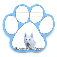 German Shepherd (White) Magnetic Notepad