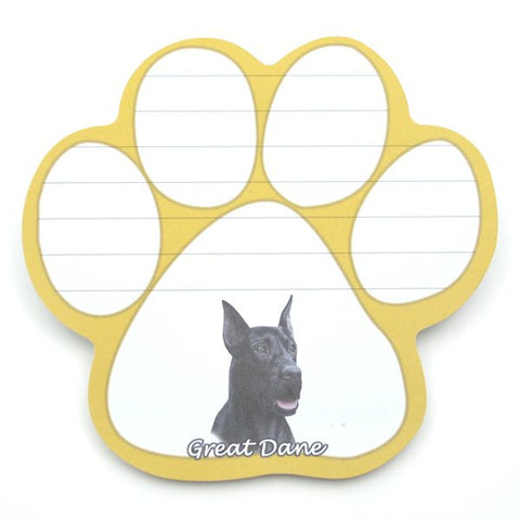 Great Dane (Black) Magnetic Notepad