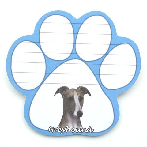 Greyhound (Fawn and White) Magnetic Notepad