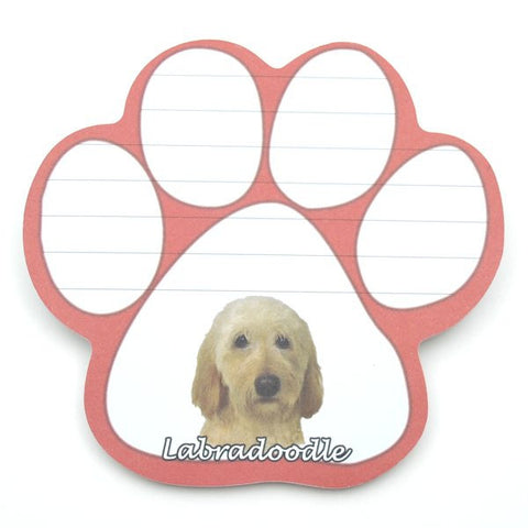 Labradoodle (Yellow) Magnetic Notepad