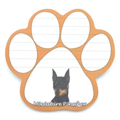 Miniature Pinscher Magnetic Notepad