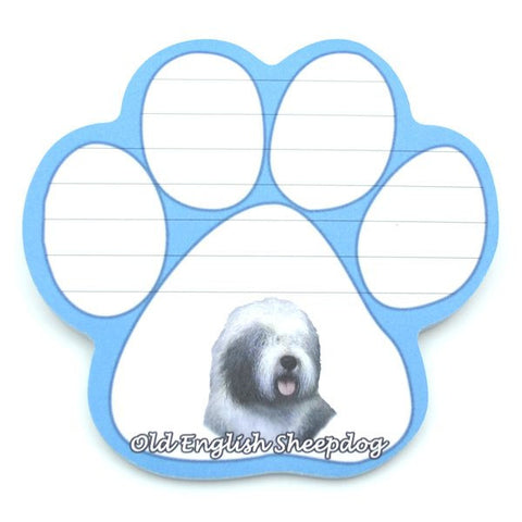 Old English Sheepdog Magnetic Notepad