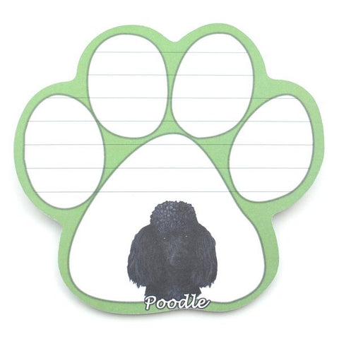 Poodle (Black) Magnetic Notepad