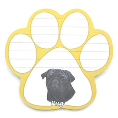 Pug (Black) Magnetic Notepad