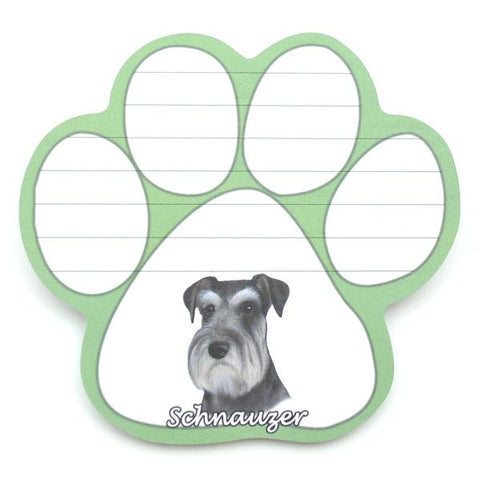 Schnauzer Magnetic Notepad