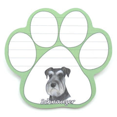 Schnauzer Magnetic Notepad