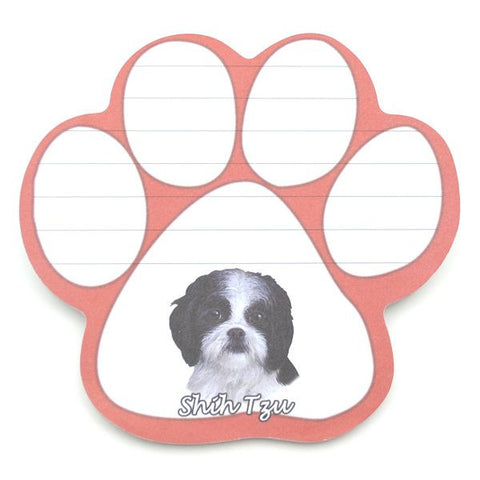 Shih Tzu (Black and White Puppy Cut) Magnetic Notepad