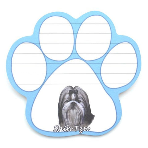 Shih Tzu (Black and White) Magnetic Notepad