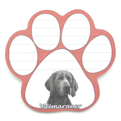 Weimaraner Magnetic Notepad