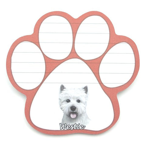 West Highland Terrier (Westie) Magnetic Notepad