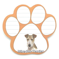 Wire Fox Terrier Magnetic Notepad