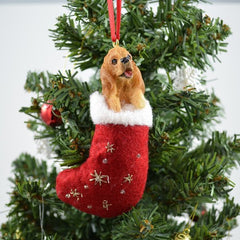 Cocker Spaniel Stocking Christmas Ornament