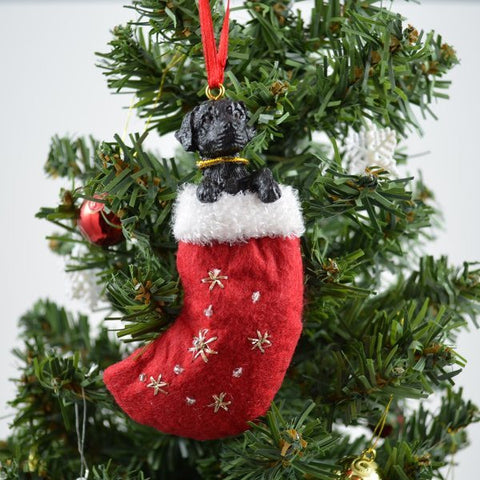 Labrador Retriever (Black) Stocking Christmas Ornament