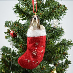 Basset Hound Stocking Christmas Ornament