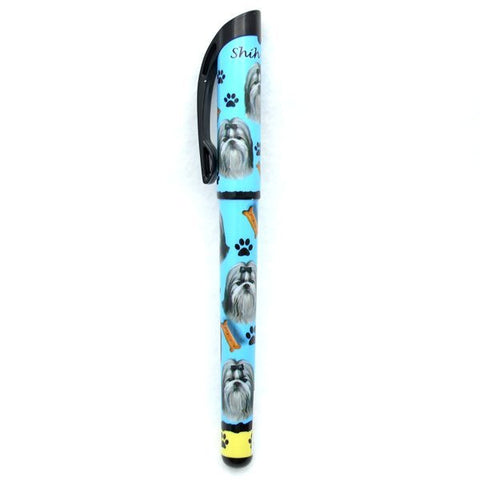 Shih Tzu (Black and White) Refillable Gel Pen