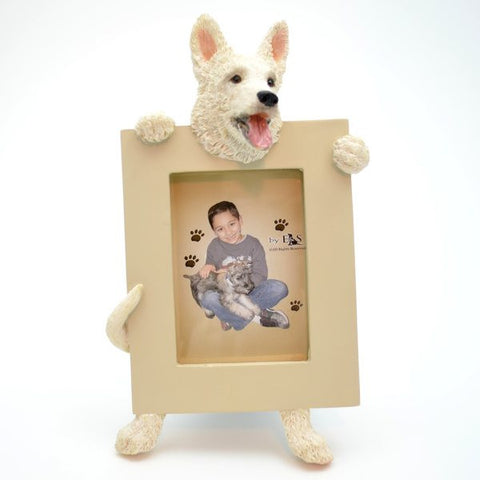 German Shepherd (White) Picture Frame