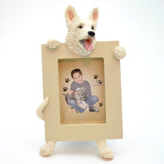 German Shepherd (White) Picture Frame