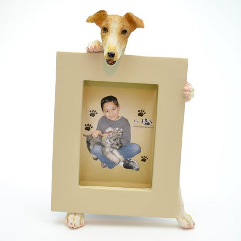 Greyhound (Fawn and White) Picture Frame