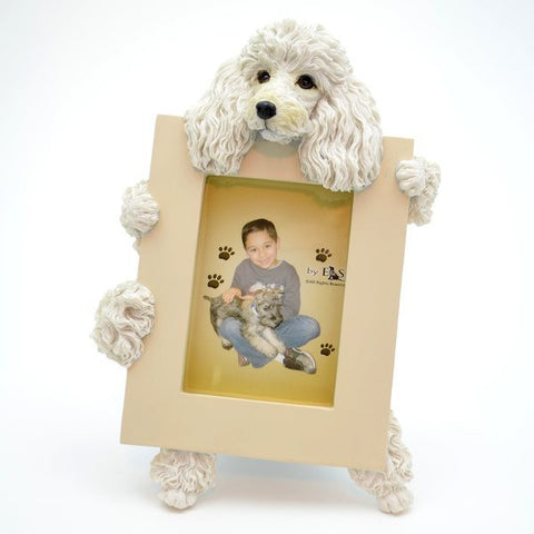 Poodle (White) Picture Frame