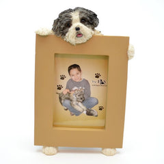 Shih Tzu (Black and White Puppy Cut) Picture Frame