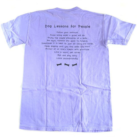 Dog Lessons for People Printed T-Shirt