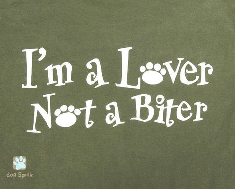 I'm a Lover Not a Biter Printed T-Shirt