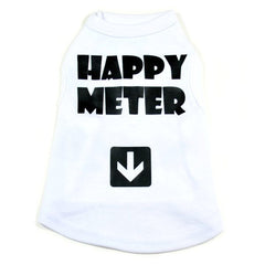 Happy Meter Printed Dog T-Shirt