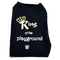 King of the Playground Printed Dog T-Shirt