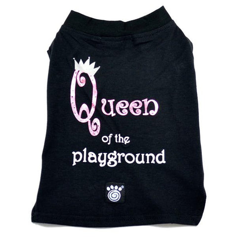 Queen of the Playground Printed Dog T-Shirt