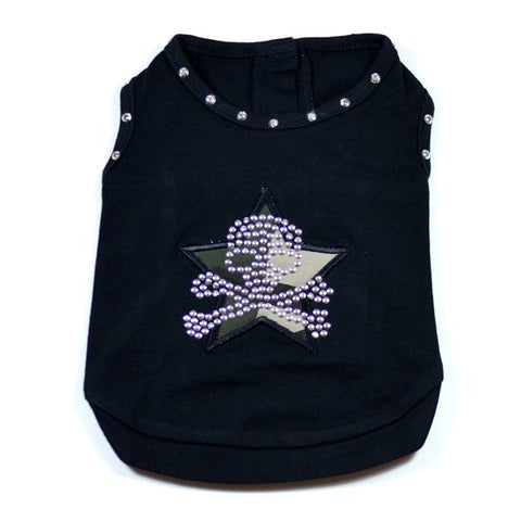 Embroidered Skull Tank Top