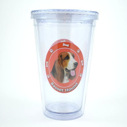 Basset Hound Double Wall Tumbler