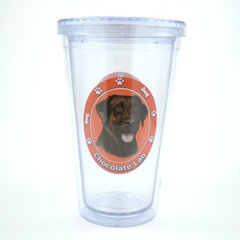 Labrador Retriever (Chocolate) Double Wall Tumbler