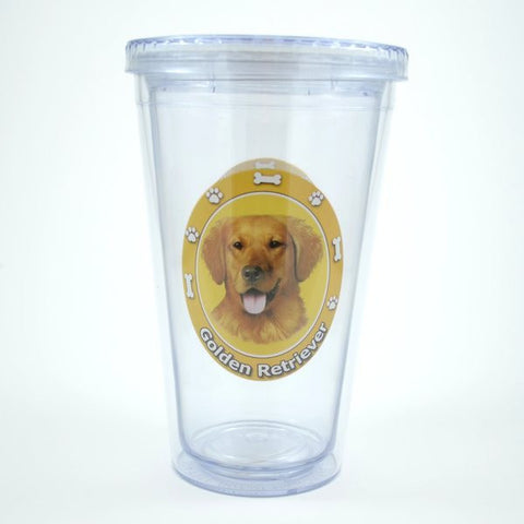 Golden Retriever Double Wall Tumbler