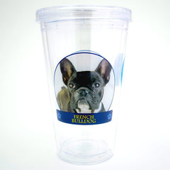 French Bulldog Double Wall Tumbler