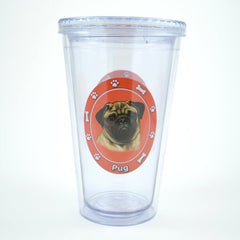 Pug Double Wall Tumbler